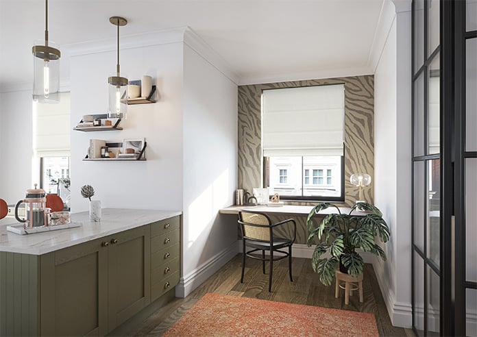 Tarbert, Egret - Motorised Roman Blind - Image 6